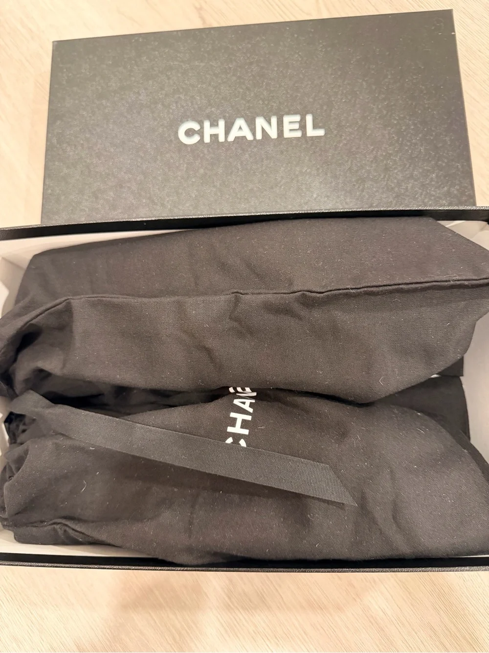Chanel Classic CC Cap Toe Espadrille Lambskin Beige Black Size EU 39